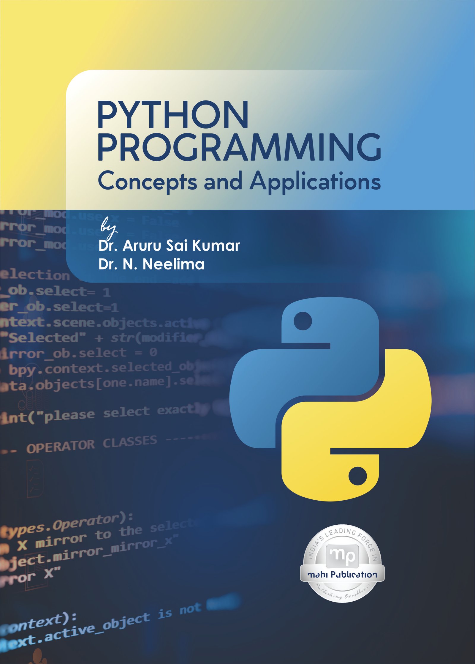  PYTHON PROGRAMMING Concepts and Applications